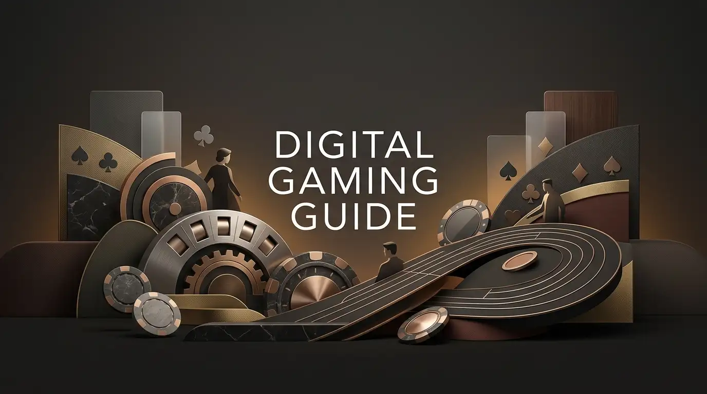Editorial illustration of live dealer tables and game-show formats